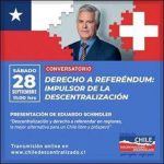 Se realizará Conversatorio Derecho a Referéndum: impulsor de la descentralización.