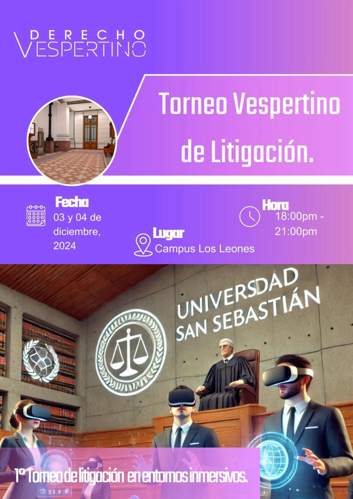 Primer Torneo de Litigación en el Metaverso: USS, UST y UDLA,